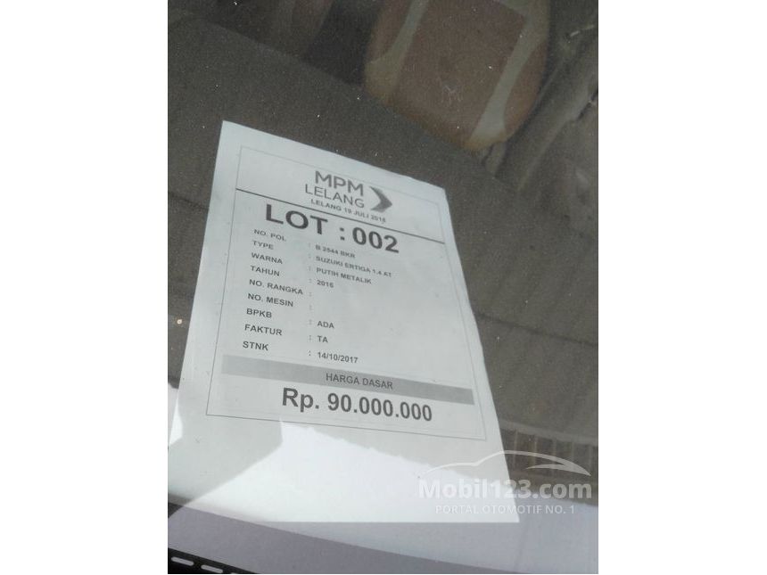 Jual Mobil  Suzuki  Ertiga  2021 GL 1 4 di DKI Jakarta 