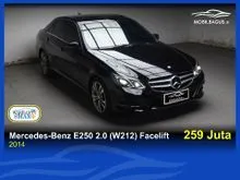 2014 Mercedes-Benz E250 2.0 Avantgarde Sedan AT Hitam Dp 29,9 Jt No Pol Ganjil