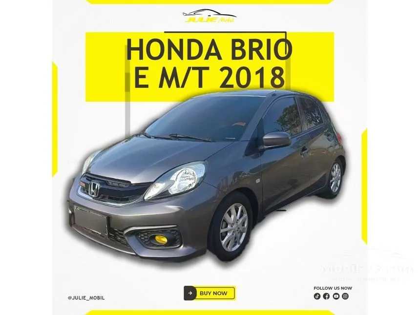 Jual Mobil Honda Brio 2018 Satya E 1.2 di Jawa Timur Manual Hatchback Abu