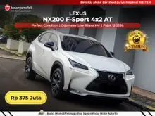2015 Lexus NX 200T 2.0 F Sport SUV 4x2 2015/2016 [ LOW KM 38RB ]