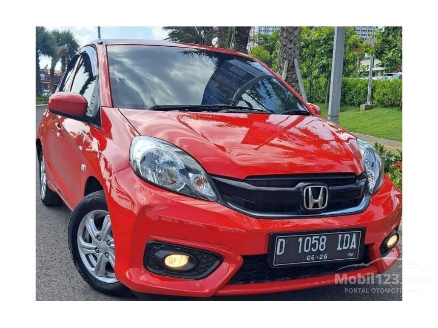 Jual Mobil Honda Brio 2016 Satya E 1.2 di Jawa Barat Automatic Hatchback Merah Rp 130.000.000