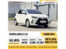 2024 Toyota Agya 1.2 G Hatchback Matic Putih Kondisi Like New Siap Pakai Harga Termurah