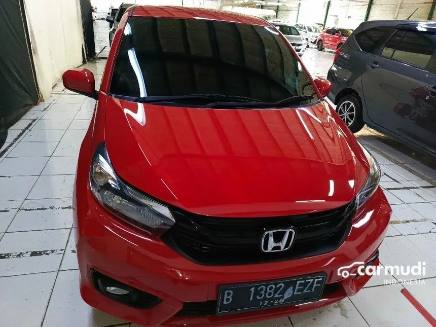 Jual Mobil Honda Brio 2021 E Satya 1.2 di Banten Automatic Hatchback Merah Rp 155.000.000