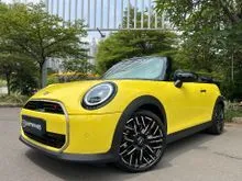 2025 MINI Cabrio 2.0 Cooper S Convertible Cabriolet Km.5000 Side Side Yellow JCW John Cooper Works Package TDP 175JT Nik.2025