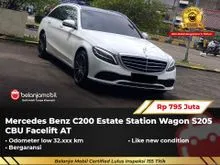 2019 Mercedes-Benz C200 2.0 Estate Exclusive Line Wagon S205 CBU AT Putih NIK 2019 [ LOW KM ]