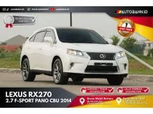 2014 Lexus RX 270 2.7 SUV White on Beige Garansi Bebas Tabrak Banjir