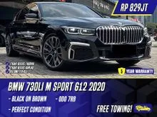 2020 BMW 730Li 2.0 M Sport Sedan G12 Black on Brown Hitam MSport 730i 730 Li