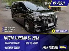 2016 Toyota Alphard 2.5 GSC Package MPV Black Hitam PS Premium Sound SC