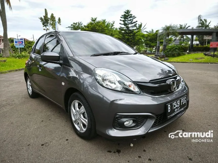 Jual Mobil Honda Brio 2017 Satya E 1.2 di Banten Automatic Hatchback Abu