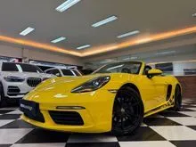 2016 Porsche 718 2.0 Boxster Convertible [Km16.000] Reg 2017 Yellow On Black Cabrio Soft Top Full Option #Cayman #AUTOHIGH #BEST VALUE