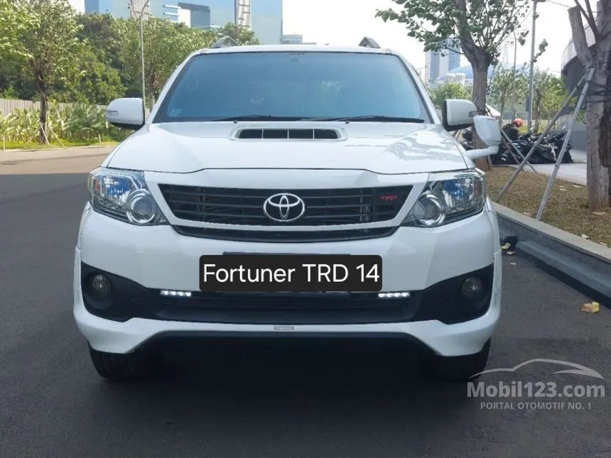 Jual Mobil Toyota Fortuner 2014 G TRD 2.5 di DKI Jakarta Automatic SUV Putih Rp 275.000.000