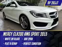 2015 Mercedes-Benz CLA200 1.6 Sport Coupe AMG White on Black Putih mercy CLA 200