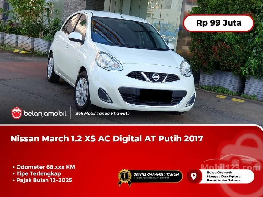 Jual Mobil Nissan March 2017 XS 1.2 di DKI Jakarta Automatic Hatchback Putih Rp 99.000.000