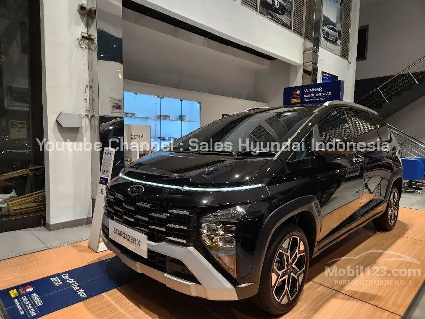 Jual Mobil Hyundai Stargazer X 2023 Prime 1.5 di Banten Automatic Wagon Hitam Rp 250.000.000