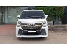 2015 Toyota Vellfire 2.5 ZG MPV putih sunroof pilotseat