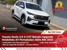 2023 Toyota Kijang Innova Zenix 2.0 G (Premium Color) MPV Upgrade Modelista 2023 2024 [ GARANSI 5TH ]