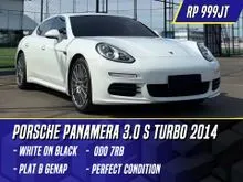 2014 Porsche Panamera 3.0 S Hatchback Turbo Facelift White on Black Putih