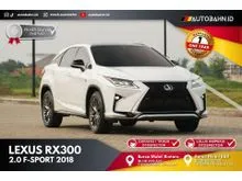 2018 Lexus RX 300 2.0 F Sport SUV Garansi Mesin Transmisi 1 Tahun Siap Pakai Mulusss