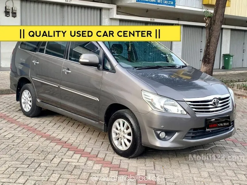 Jual Mobil Toyota Kijang Innova 2012 V 2.0 di DKI Jakarta Manual MPV Abu