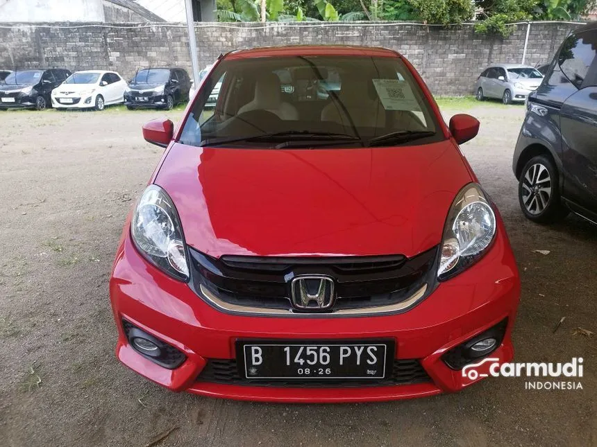 Jual Mobil Honda Brio 2016 Satya E 1.2 di DKI Jakarta Automatic Hatchback Merah Rp 124.000.000