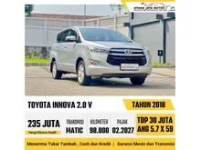 2018 Toyota Kijang Innova 2.0 V MPV Matic Silver Innova Reborn Bensin Kondisi Prima Harga Termurah