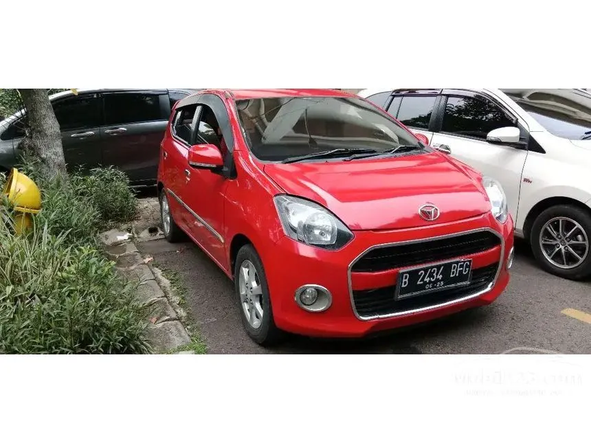 Jual Mobil Daihatsu Ayla 2015 X 1.0 di Jawa Barat Automatic Hatchback Merah Rp 84.000.000