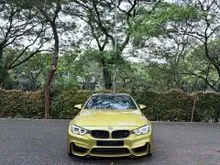 2014 BMW M4 3.0 Coupe F82 Austin Yellow on Black Merino Leather