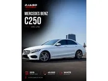 2015 Mercedes-Benz C250 2.0 AMG Sedan White on Black Putih Mercy C 250