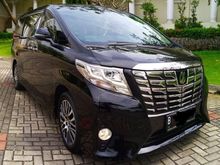 Toyota ALPHARD X 2017 hitam TERAWAT