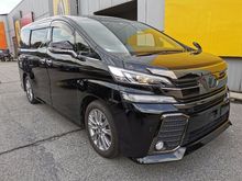 2017 Toyota Vellfire 2.5 GOLDEN EYES SUNROOF PRE CRASH SAFETY 7SEATER POWER BOOT SUEDE HALF LEATHER SEAT ROOF MONITOR 5YEARS WARRANTY UNREGISTERED