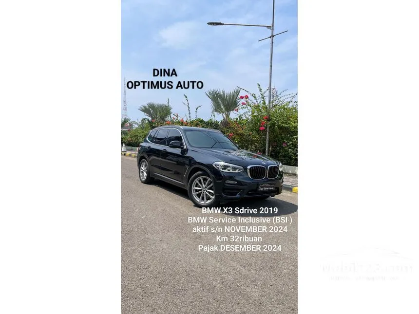 Jual Mobil BMW X3 2019 sDrive20i 2.0 di Jawa Barat Automatic SUV Hitam Rp 599.000.000