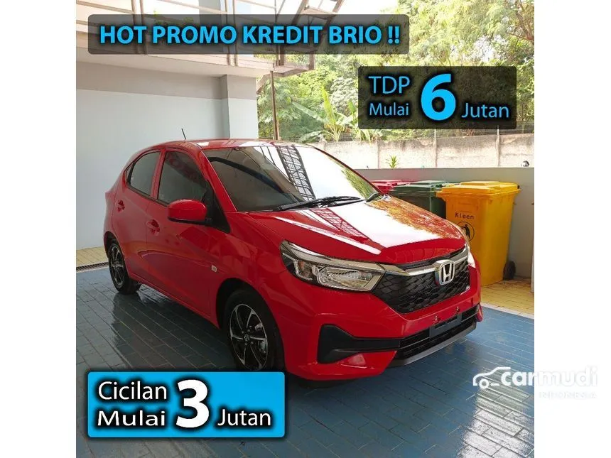 Jual Mobil Honda Brio 2023 E Satya 1.2 di Jawa Barat Automatic Hatchback Merah Rp 139.900.000