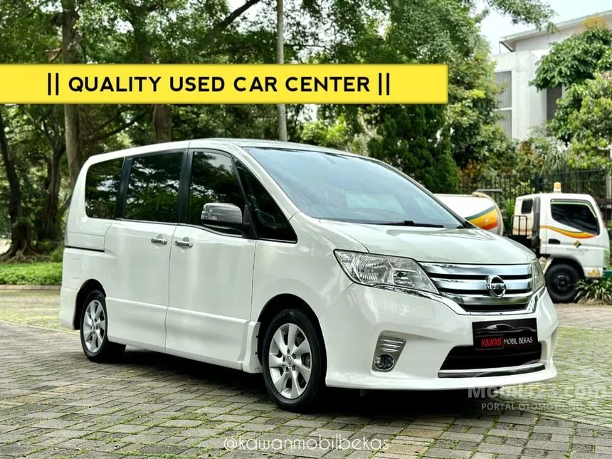 Jual Mobil Nissan Serena 2013 Highway Star 2.0 di Banten Automatic MPV Putih Rp 153.000.000