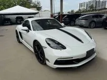 PORSCHE 718 CAYMAN 2.0 PDK * 2024 * PDLS PLUS * JAPAN SPEC * MULTIFUNCTION STEERING * SPORT CHRONO * CRUISE CONTROL * PASM *