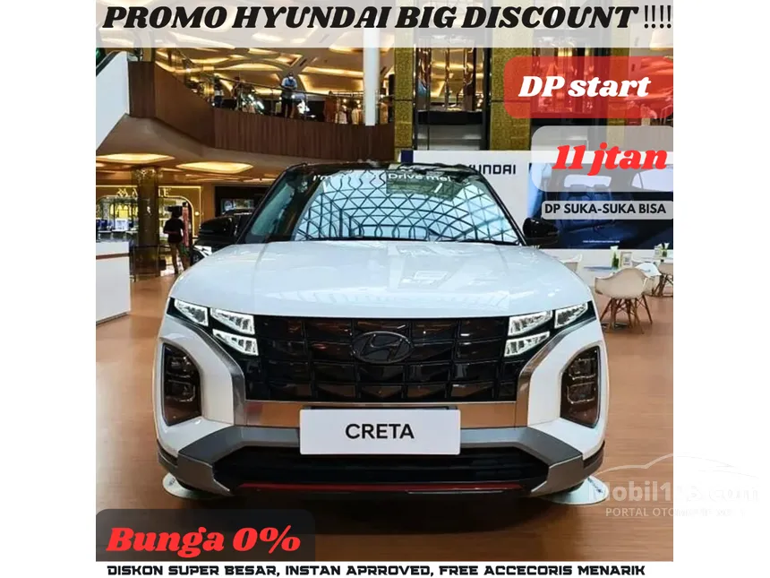 Jual Mobil Hyundai Creta 2024 Prime 1.5 di Banten Automatic Wagon Putih Rp 330.500.000