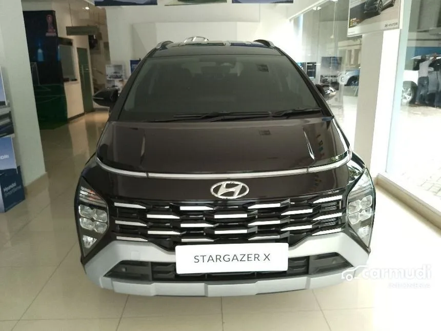 Jual Mobil Hyundai Stargazer X 2024 Prime 1.5 di Banten Automatic Wagon Hitam Rp 346.400.000