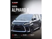 2022 Toyota Alphard 2.5 G MPV Black on Beige Hitam Upgrade