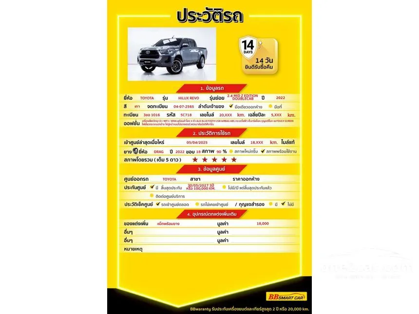 2022 Toyota HILUX REVO Z Edition Mid Double Cab Pickup