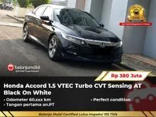 2021 Honda Accord 1.5 Sedan VTEC Turbo CVT Sensing AT Black On White NIK 2021 [ GARANSI 5TH ]