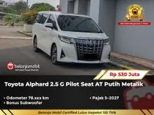 2019 Toyota Alphard 2.5 G MPV Pilot Seat AT Putih 2019 [ GARANSI 5TH ]