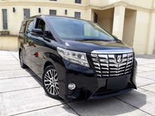 2015 Toyota Alphard 2.5 G ATPM Pajak 14bln Km 18