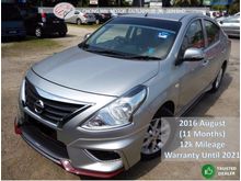2016 Nissan Almera 1.5 E (A) Nismo Boy, 12k Mileage, Warranty Til 2021, True Year, Full Bodykits, Call Karen Now 0192534546