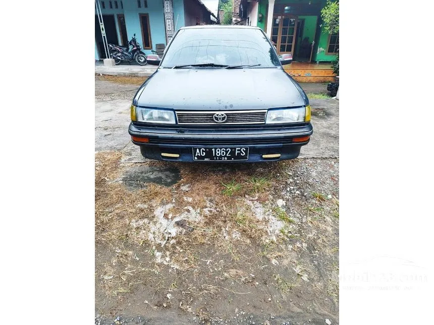 Jual Mobil Toyota Corolla 1989 1.6 di Jawa Timur Manual Sedan Biru Rp 35.000.000