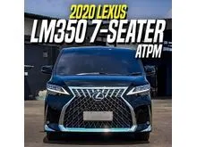 2020 Lexus LM 350 3.5 7 Seater MPV Black Hitam LM350 7Seater 7-Seater