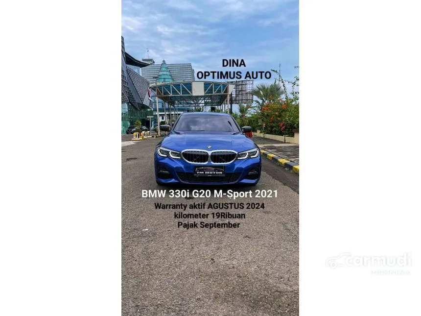 Jual Mobil BMW 330i 2021 M Sport 2.0 di Jawa Barat Automatic Sedan Biru Rp 760.000.000