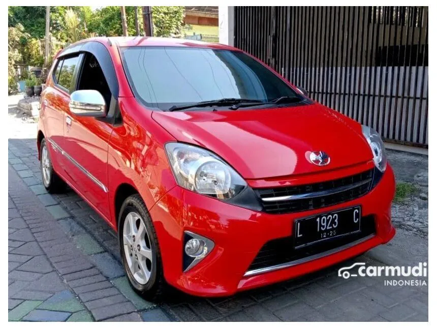 Jual Mobil Toyota Agya 2015 G 1.0 di Jawa Timur Manual Hatchback Merah Rp 118.000.000