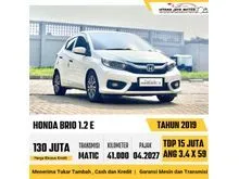 2019 Honda Brio 1.2 Satya E Hatchback Matic Putih Low KM Siap Pakai