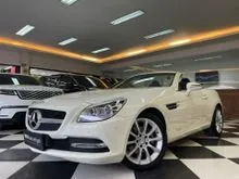 2013 Mercedes-Benz SLK200 1.8 CGI Convertible Nik2013 White On Black Km3000 Perfect Record ATPM Full Option #AUTOHIGH #BEST DEAL