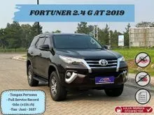 2019 Toyota Fortuner 2.4 G 4X2 SUV/FORTUNER 2.4 G AT 2019/UNIT SIAP PAKAI/BEBAS TABRAK DAN BANJIR/HARGA SPESIAL
