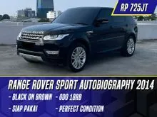 2014 Land Rover Range Rover Sport 3.0 Autobiography SUV Black on Brown Hitam Auto biography RR
